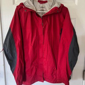 L.L.Bean Storm Chaser Rain Jacket Women's Regular Large, Colonial Red
